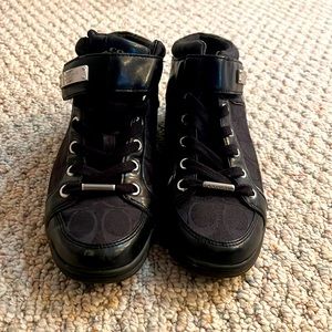 Black coach sneakers